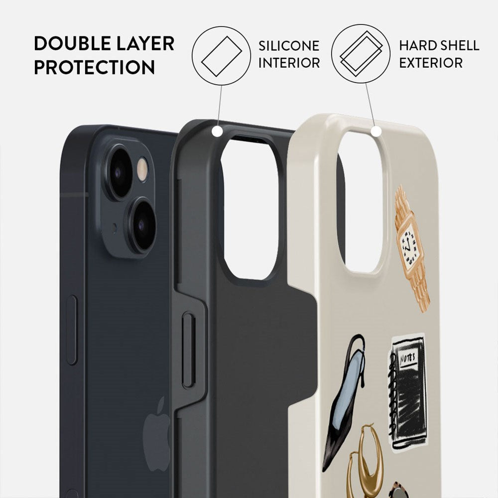 Burga iPhone 14 Tough Fashion Cover - Boss Babe