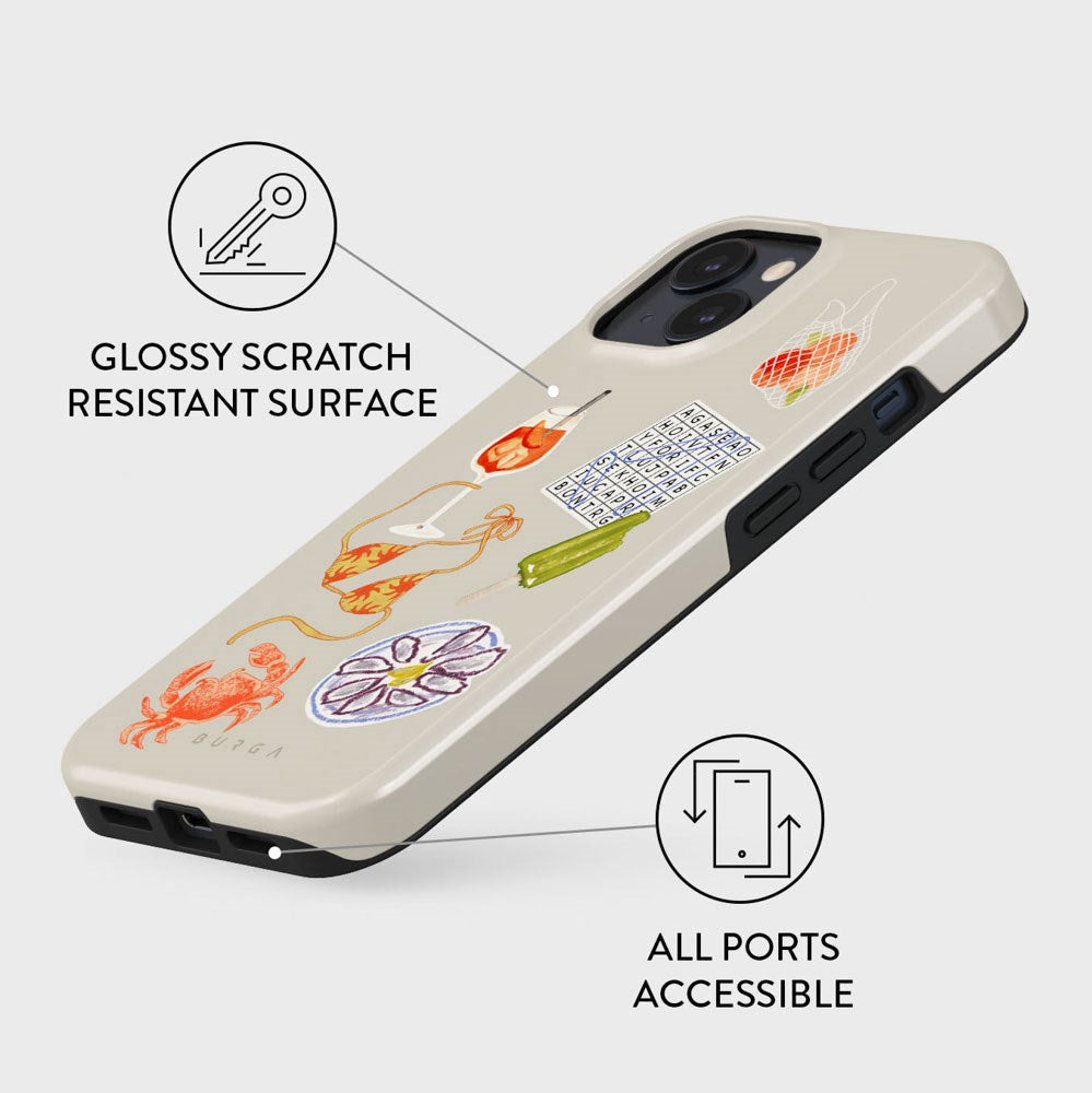 Burga iPhone 14 Tough Fashion Cover - Seaside Muse