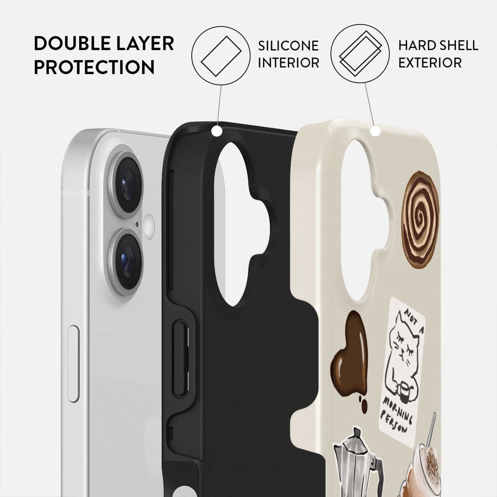 Burga iPhone 16 Tough Fashion Cover - Oat Milk Please