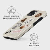 Burga iPhone 15 Tough Fashion Cover - Oat Milk Please