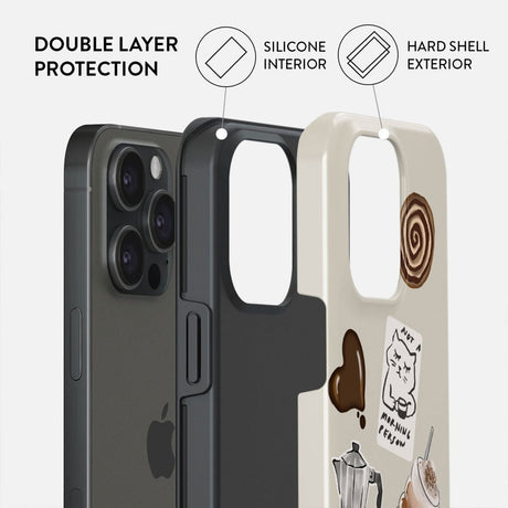 Burga iPhone 15 Pro Tough Fashion Cover - Oat Milk Please