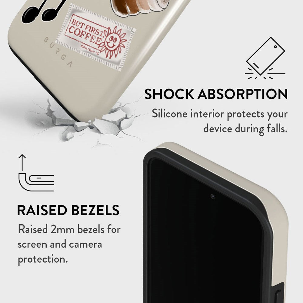 Burga iPhone 14 Pro Tough Fashion Cover - Oat Milk Please