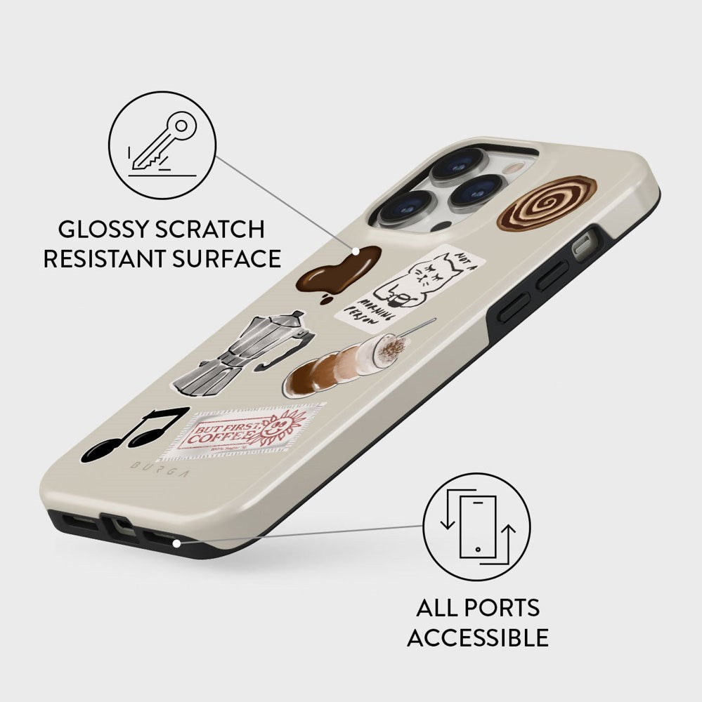Burga iPhone 13 Pro Tough Fashion Cover - Oat Milk Please