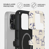 iPhone 17 Pro Burga Tough Fashion Cover - MagSafe Kompatibel - Derby Race