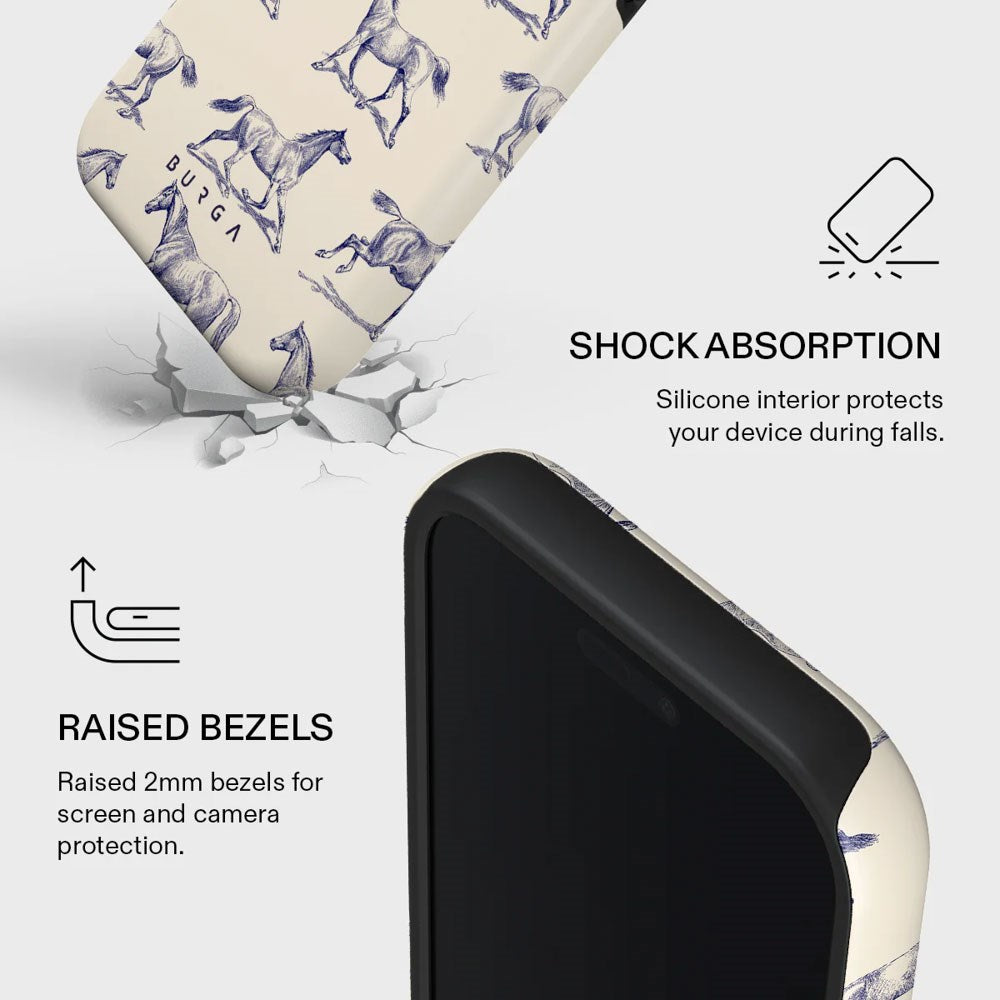 iPhone 17 Pro Burga Tough Fashion Cover - MagSafe Kompatibel - Derby Race