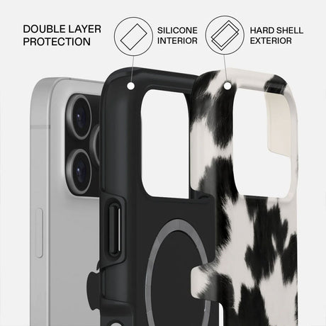 iPhone 17 Pro Burga Tough Fashion Cover - MagSafe Kompatibel - Achromatic