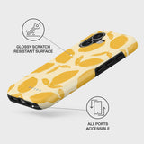iPhone 17 Burga Tough Fashion Cover - MagSafe Kompatibel - Lemon Tart