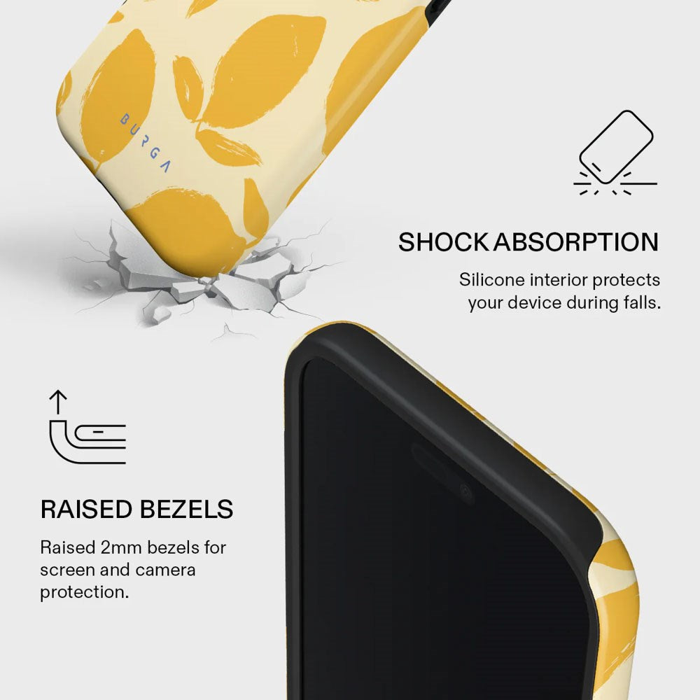 iPhone Air Burga Tough Fashion Cover - MagSafe Kompatibel - Lemon Tart