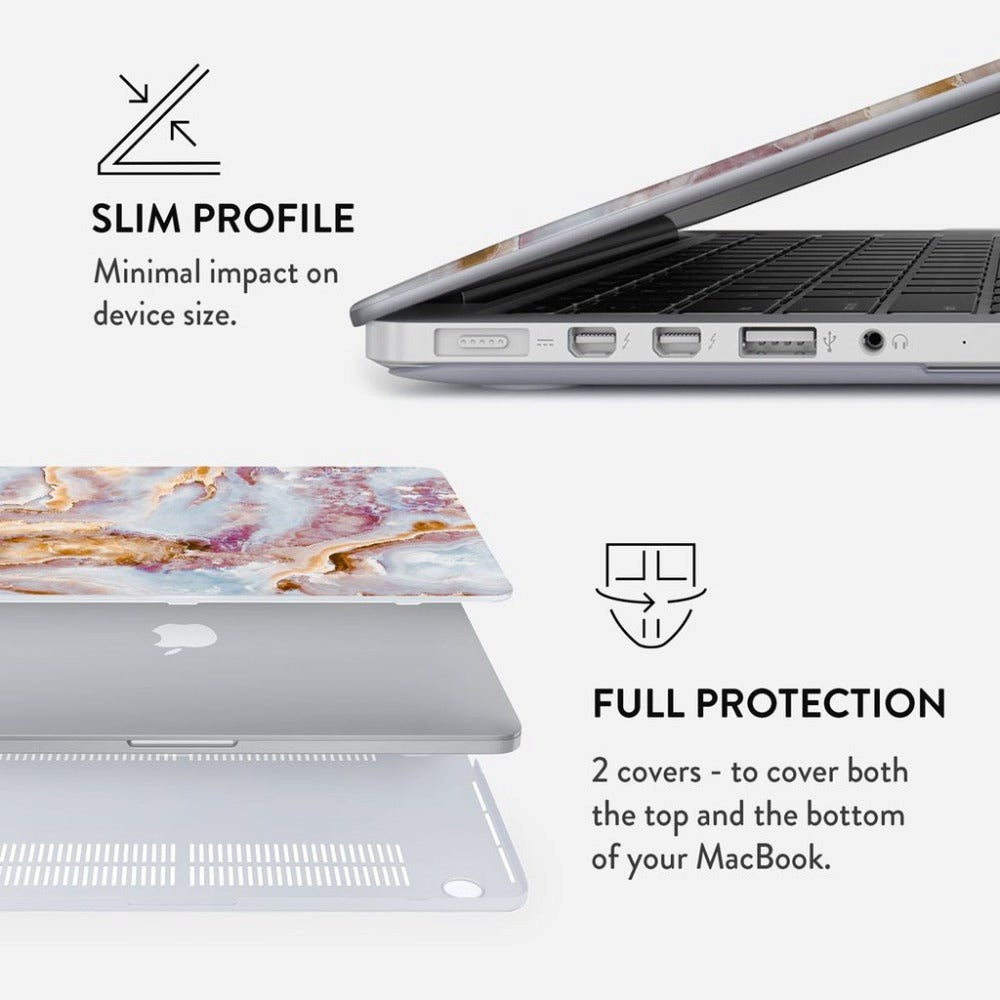 Burga Macbook Pro 16 Fashion Cover - Frozen Leaves