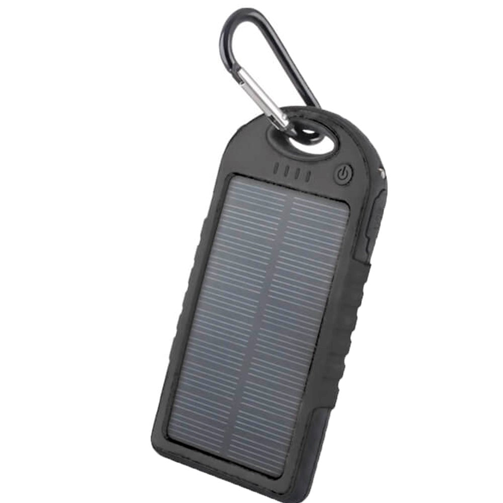 PowerBank Forever Travel Battery Solar - 5000mAh - Sort