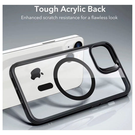 iPhone 14 / 13 - ESR Classic Hybrid Cover - MagSafe Kompatibel - Gennemsigtig / Sort