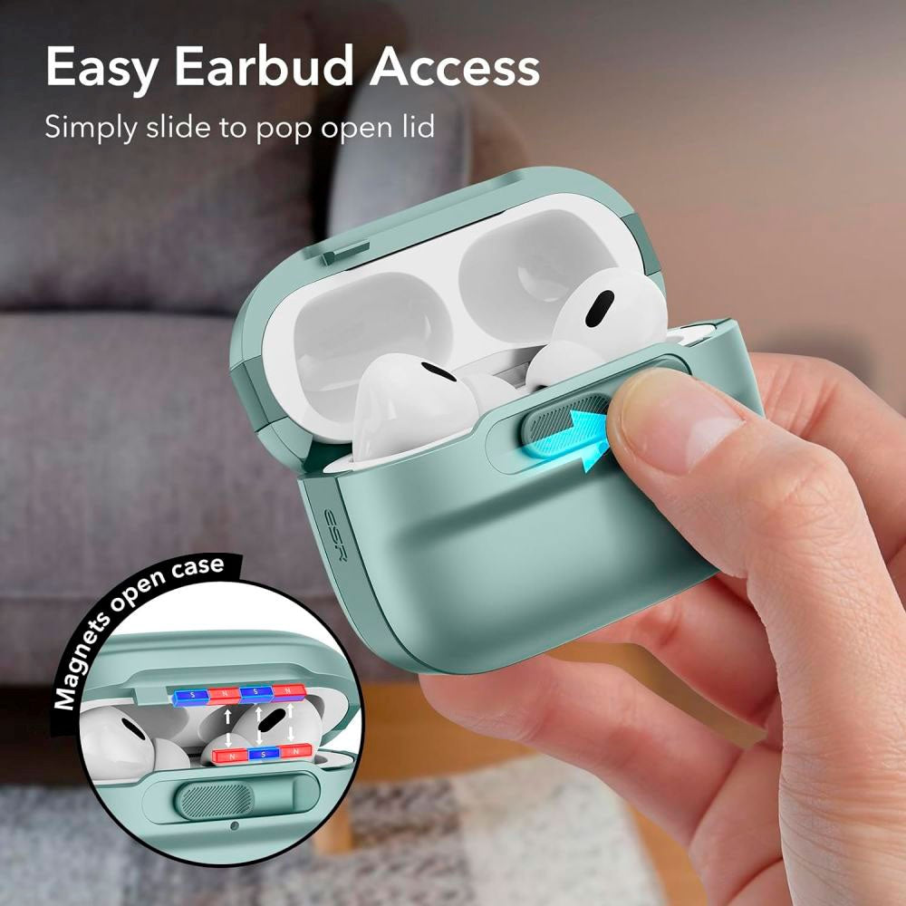 AirPods Pro (1 & 2. gen.) ESR Pulse HaloLock Cover - MagSafe Kompatibel - Grøn