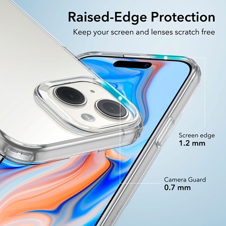 iPhone 15 Plus Bagside Cover ESR Project Zero Slim Clear Case - Gennemsigtig