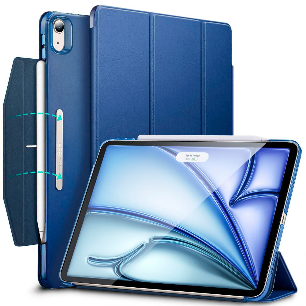 iPad Air 10.9-11" (2025-2020) ESR Ascend Tri-Fold Flip Cover - Mørkeblå