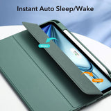 ESR iPad Air 11" (2025 / 2024) / Air 10.9" (2022 / 2020) Rebound Flip Cover m. Apple Pencil Holder - Grøn