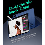 ESR iPad Air 11" (2025 / 2024) / Air 10.9" (2022 / 2020) Shift Flip Cover - Indbygget Aftageligt Bagsidecover - Blå