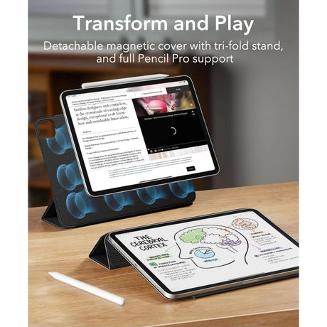 iPad Pro 11" (2025 / 2024) ESR Flip Case - Magnetisk - Sort