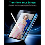 ESR iPad Pro 11" (2024) Paper Skærmbeskyttelse - Magnetisk - Mat / Gennemsigtig