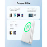 Qi2 MagSlim PowerBank - ESR - 15W / 10.000 mAh - MagSafe Kompatibel - Hvid