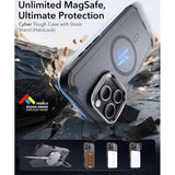 ESR iPhone 16 Pro Cyber Armor Case - inkl. Kickstand - MagSafe Kompatibel - Grå