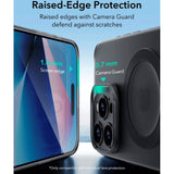 iPhone 16 Pro - ESR Zero Clear Fleksibelt Plastik Cover - MagSafe Kompatibel - Mat Sort