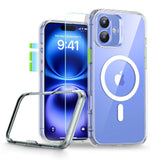 iPhone 16 ESR HaloLock m. Bagside Cover & Beskyttelsesglas - MagSafe Kompatibel - Gennemsigtig