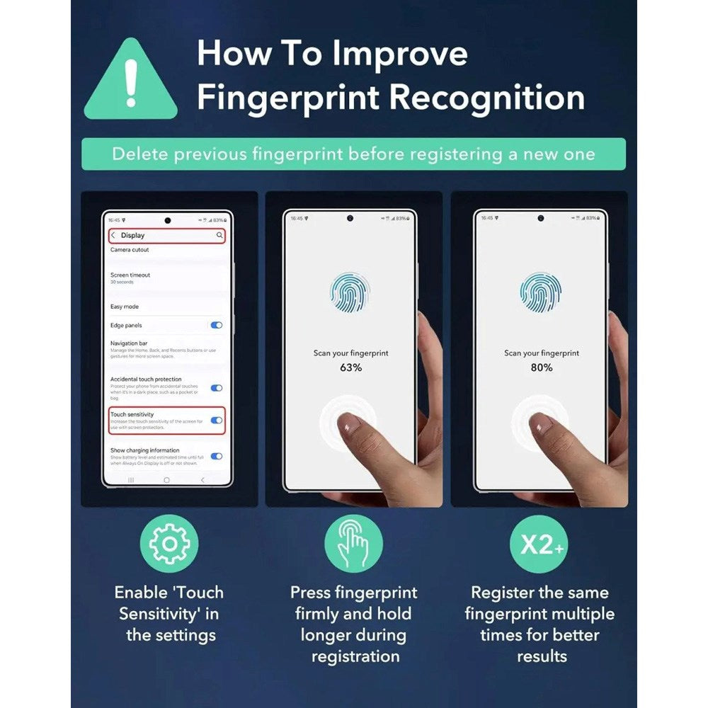 Samsung Galaxy S25 Ultra ESR Skærmbeskyttelsesglas m. Monteringskasse - 2 stk. - Gennemsigtig