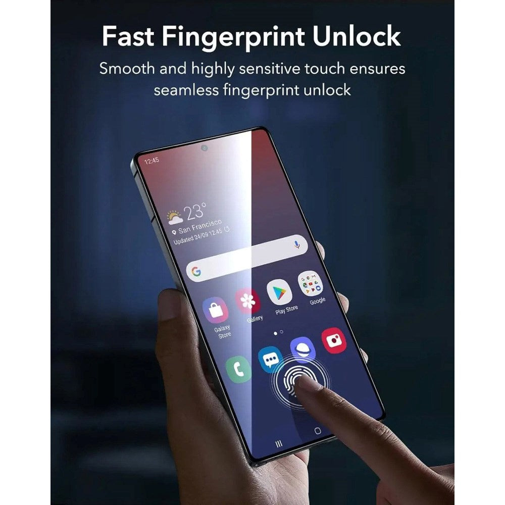 Samsung Galaxy S25 Ultra ESR Skærmbeskyttelsesglas m. Monteringskasse - 2 stk. - Gennemsigtig