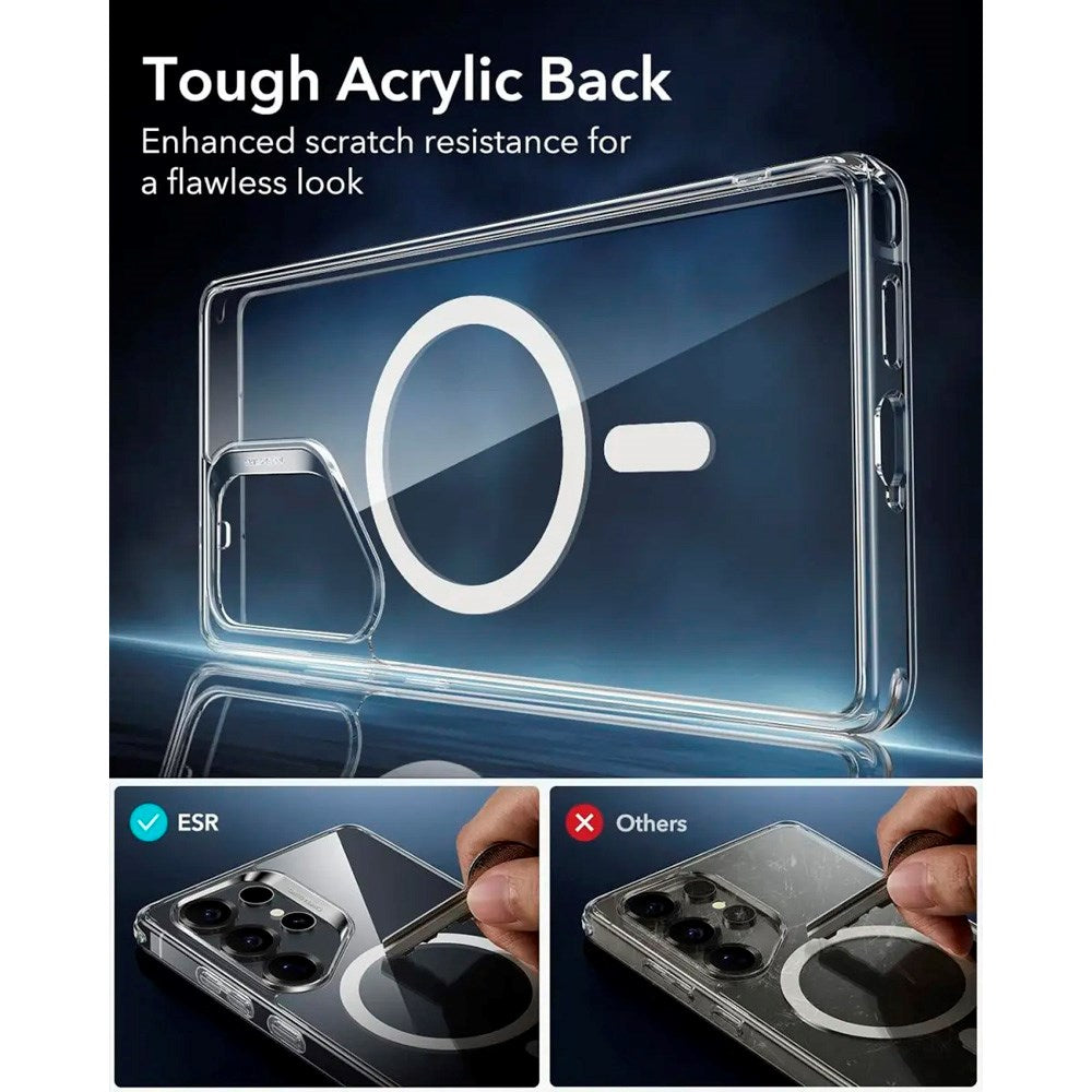 Samsung Galaxy S25 Ultra - ESR Classic Hybrid Cover - MagSafe Kompatibel - Gennemsigtig