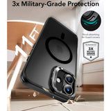 iPhone 16 - ESR Classic Hybrid Cover m. Kickstand - MagSafe Kompatibel - Mat Sort