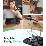 iPhone 16 Pro Max - ESR Classic Hybrid Cover m. Kickstand - MagSafe Kompatibel - Mat Sort