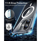 ESR iPhone 16 Classic Hybrid Case m. Camera Control Knap - MagSafe Kompatibel - Gennemsigtig