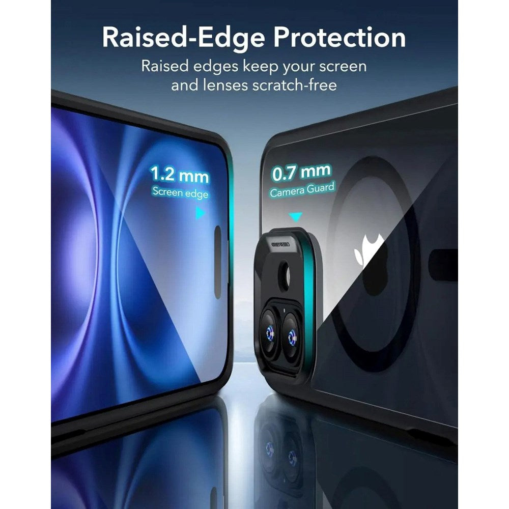 ESR iPhone 16 Classic Hybrid Case m. Camera Control Knap - MagSafe Kompatibel - Gennemsigtig / Sort