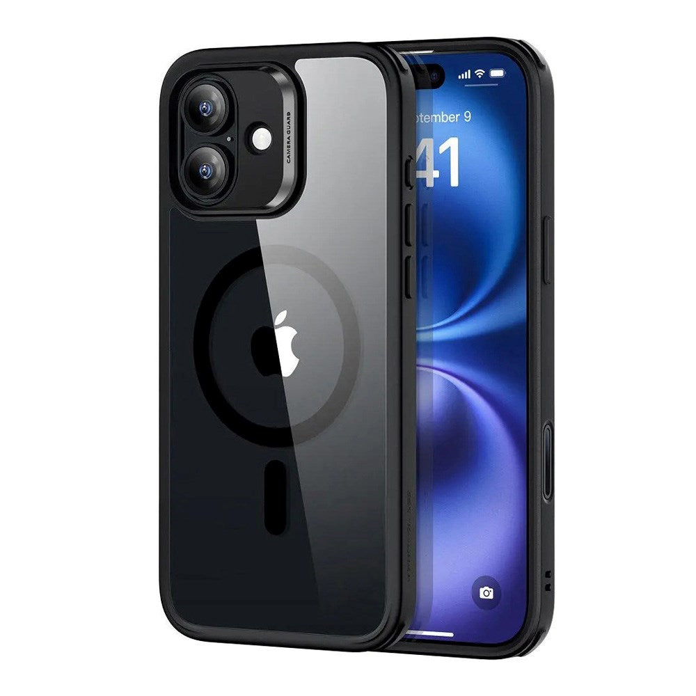 ESR iPhone 16 Classic Hybrid Case m. Camera Control Knap - MagSafe Kompatibel - Gennemsigtig / Sort