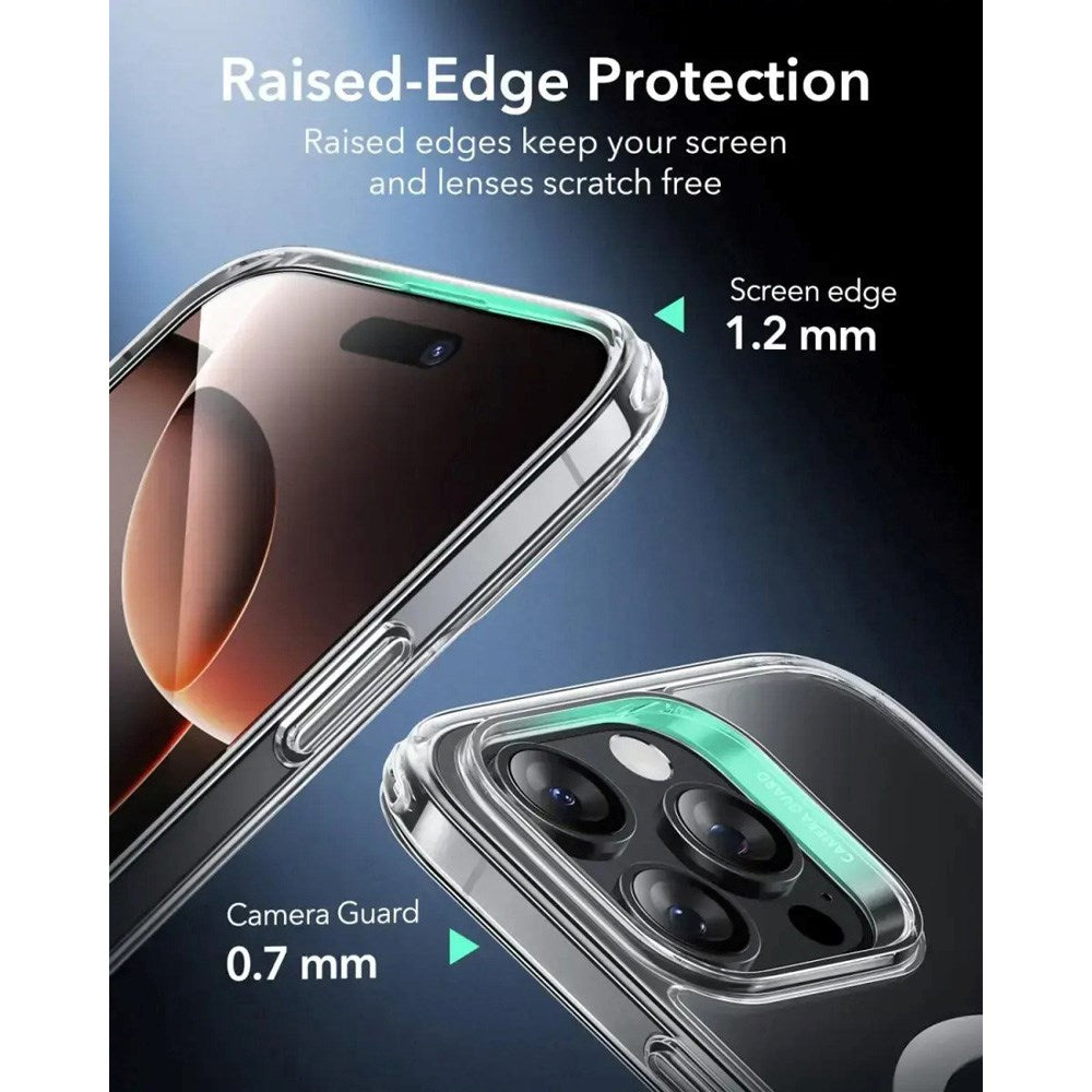ESR iPhone 16 Pro Max Classic Hybrid Case m. Camera Control Knap - MagSafe Kompatibel - Gennemsigtig