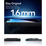ESR iPhone 16 Pro Classic Hybrid Case m. Camera Control Knap - MagSafe Kompatibel - Gennemsigtig / Sort