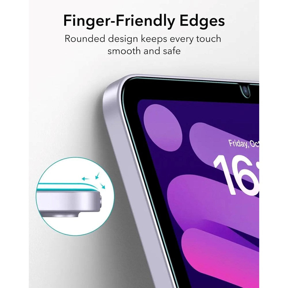 iPad Mini (2024/2021) ESR Hærdet Skærmbeskyttelsesglas - inkl. Installationsramme - 2 stk. - Gennemsigtig