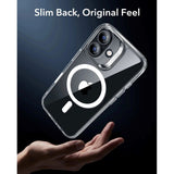 iPhone 17 ESR Classic Hybrid Cover m. Indbygget Camera Control Knap - MagSafe Kompatibel - Gennemsigtig