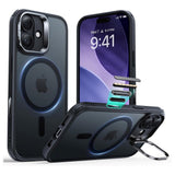 ESR iPhone 17 Classic Hybrid Stash Cover m. Kickstand - MagSafe Kompatibel - Mat Sort