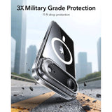 ESR iPhone Air Classic Hybrid Stash Cover m. Kickstand - MagSafe Kompatibel - Gennemsigtig