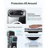 ESR iPhone Air Classic Hybrid Stash Cover m. Kickstand - MagSafe Kompatibel - Gennemsigtig