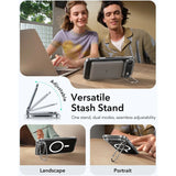 ESR iPhone Air Classic Hybrid Stash Cover m. Kickstand - MagSafe Kompatibel - Gennemsigtig