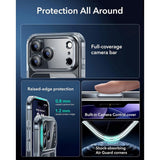 iPhone 17 Pro Max ESR Classic Hybrid Cover m. Indbygget Camera Control Knap - MagSafe Kompatibel - Gennemsigtig