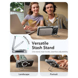 ESR iPhone 17 Pro Max Classic Hybrid Stash Cover m. Kickstand - MagSafe Kompatibel - Gennemsigtig