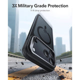 ESR iPhone 17 Pro Classic Hybrid Stash Cover m. Kickstand - MagSafe Kompatibel - Mat Sort