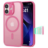iPhone 17 ESR Classic Hybrid Cover m. Indbygget Camera Control Knap - MagSafe Kompatibel - Mat Lyserød