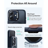 ESR iPhone 17 Classic Hybrid Stash Cover m. Kickstand - MagSafe Kompatibel - Mat Blå