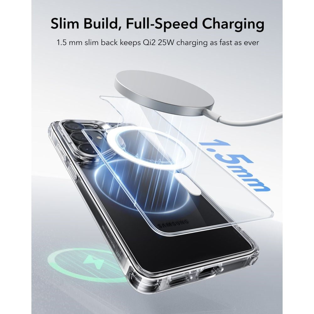 Samsung Galaxy S26 ESR Classic Hybrid Kickstand Bagside Cover - MagSafe Kompatibel - Gennemsigtig