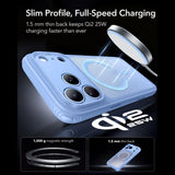ESR iPhone 18 Pro / 17 Pro Classic Hybrid Cover - MagSafe Kompatibel - Blå