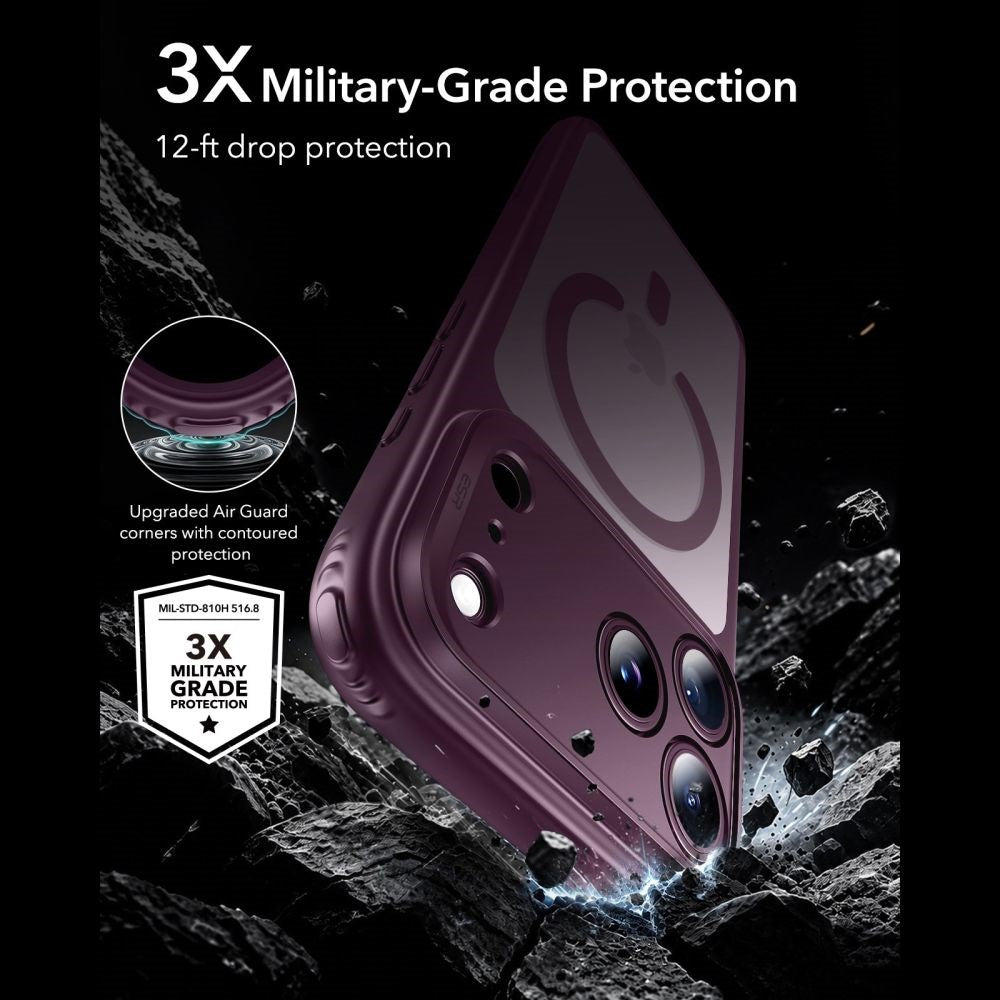 ESR iPhone 18 Pro Max / 17 Pro Max Classic Hybrid Cover - MagSafe Kompatibel - Rød